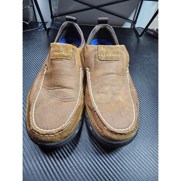 Mens Dockers Brown Slip on Shoes Size 9M - Picture 2 of 8